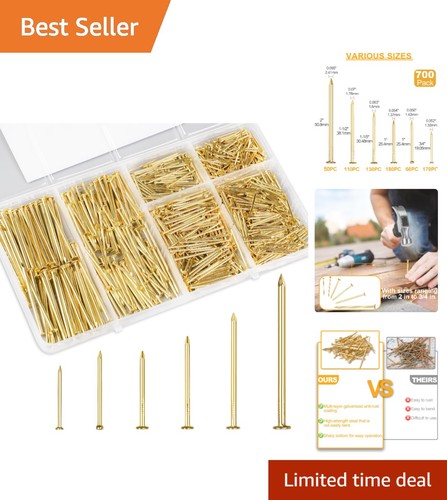 700 pcs gold framing nails - gold,